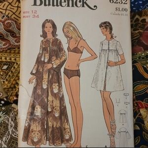 Vintage 70s Butterick pattern 6232 Swimwear
